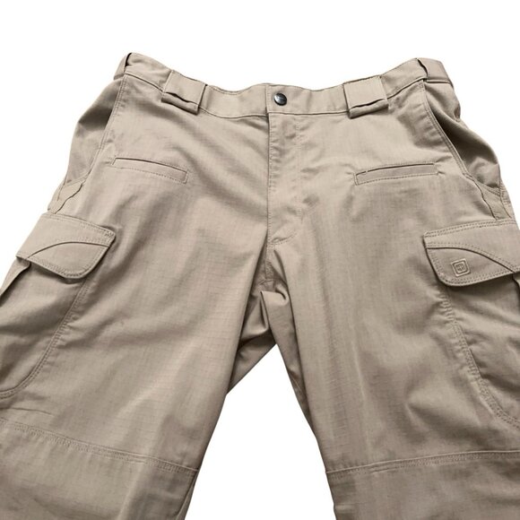 5.11 Tactical Stryke Cargo Pants Mens 34x32 Ripstop Work Uniform 74369 Beige - Picture 3 of 7